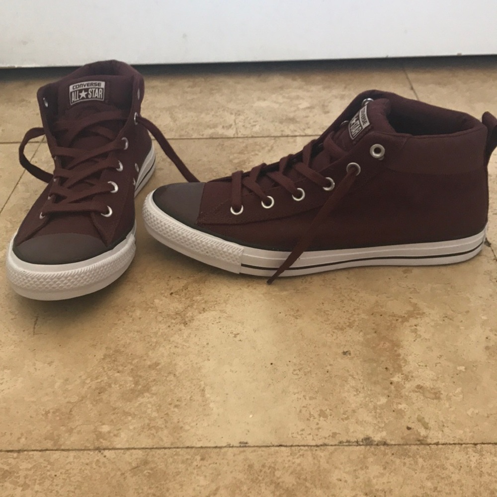 Marroon Converse All Star Sneakers